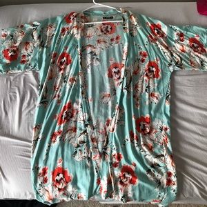 Floral Long Flowy Kimono